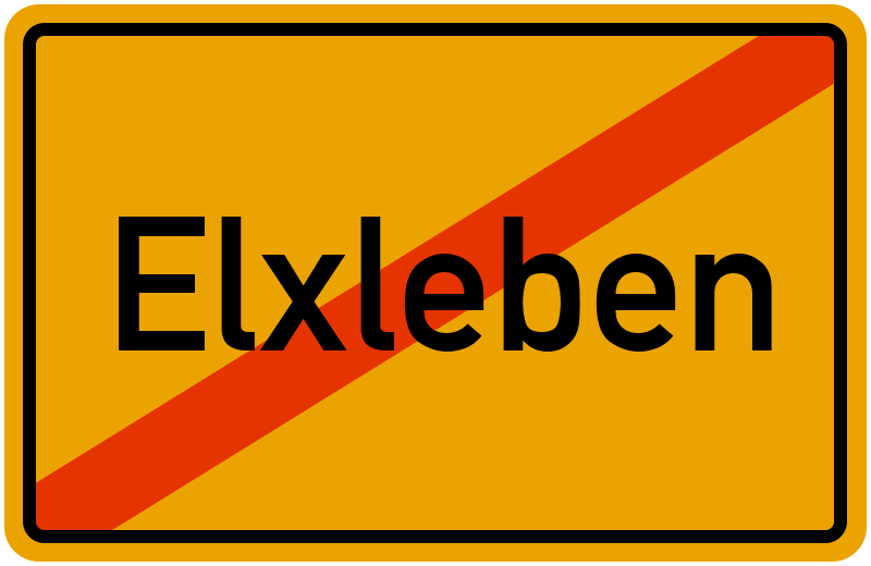 Ortsschild Elxleben