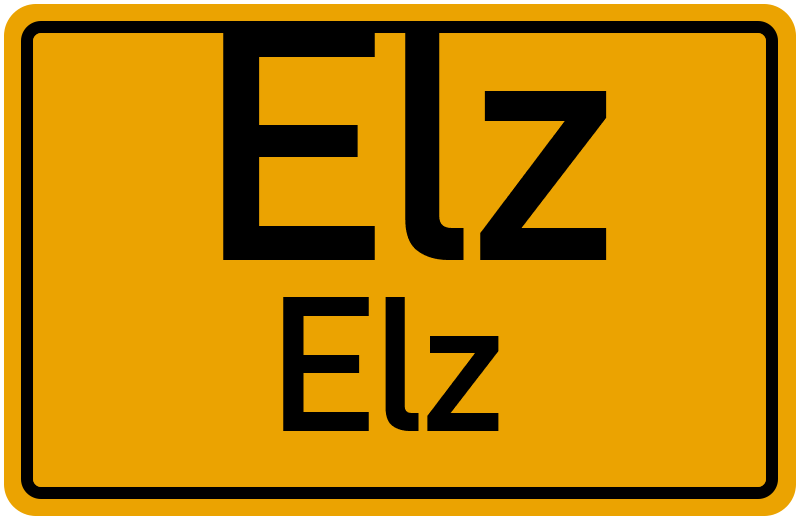 Ortsschild Elz