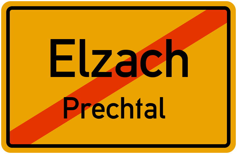 Ortsschild Elzach