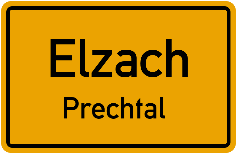 Ortsschild Elzach