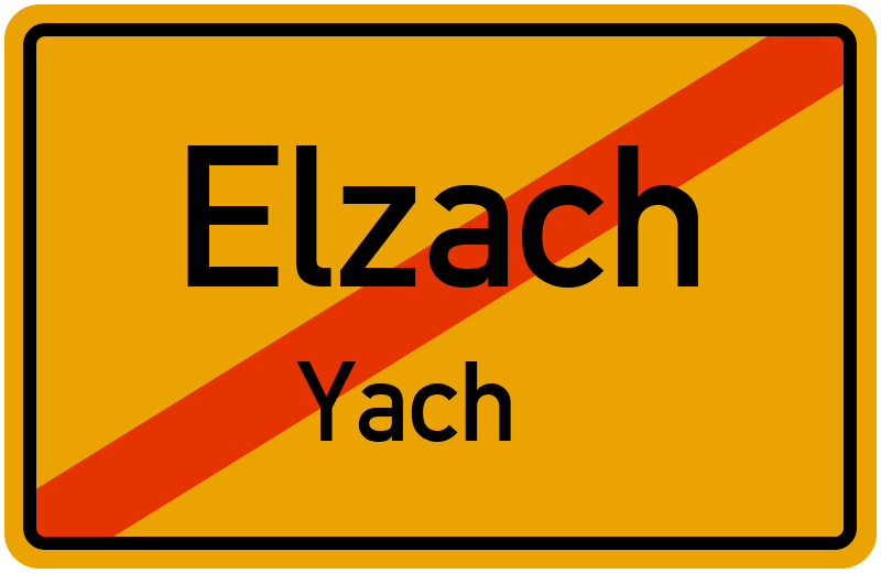 Ortsschild Elzach