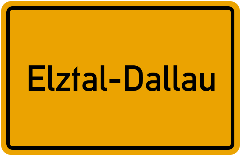 Ortsschild Elztal-Dallau
