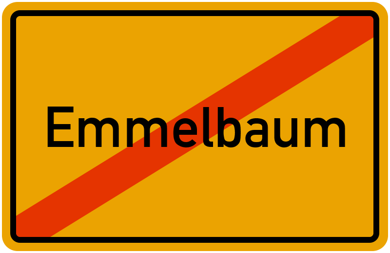 Ortsschild Emmelbaum