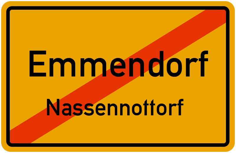 Ortsschild Emmendorf