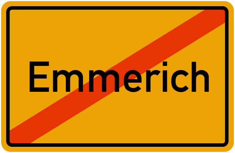 Ortsschild Emmerich