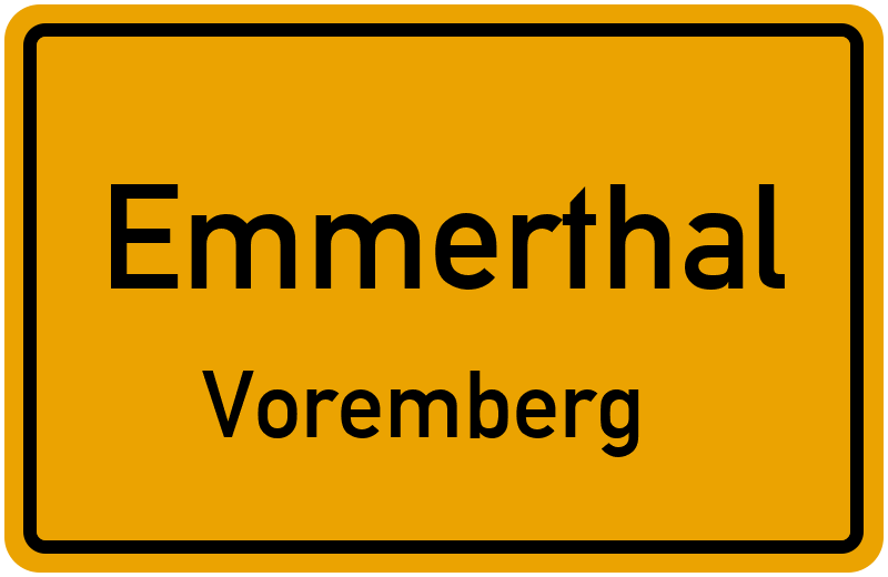 Ortsschild Emmerthal