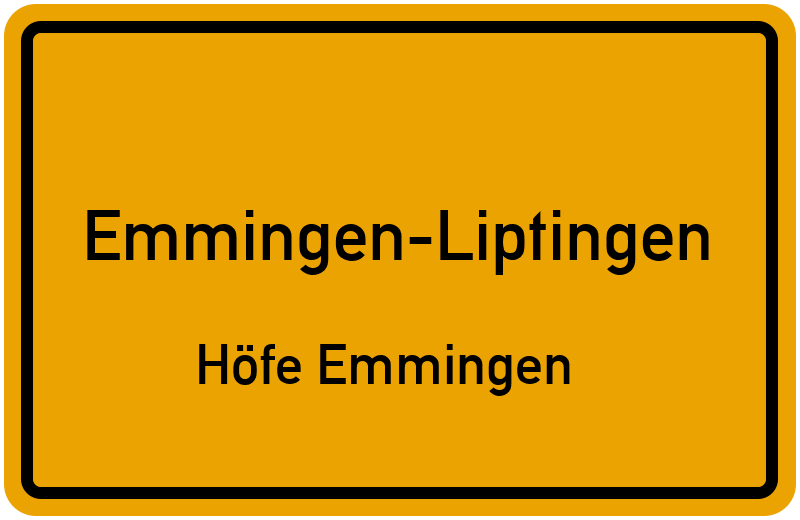 Ortsschild Emmingen-Liptingen