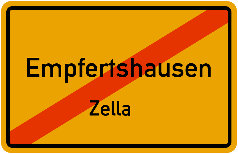 Ortsschild Empfertshausen