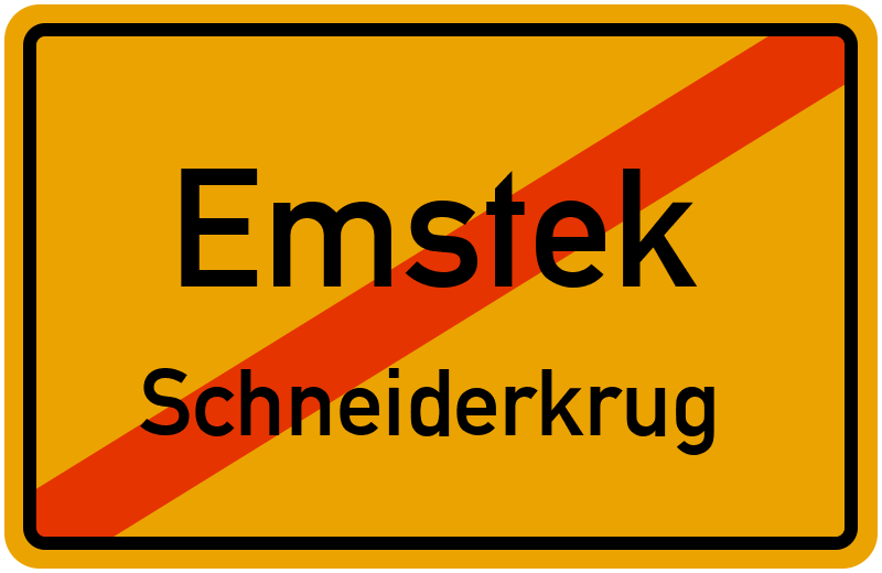 Ortsschild Emstek