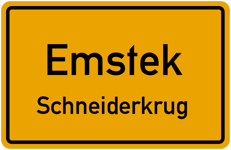 Ortsschild Emstek