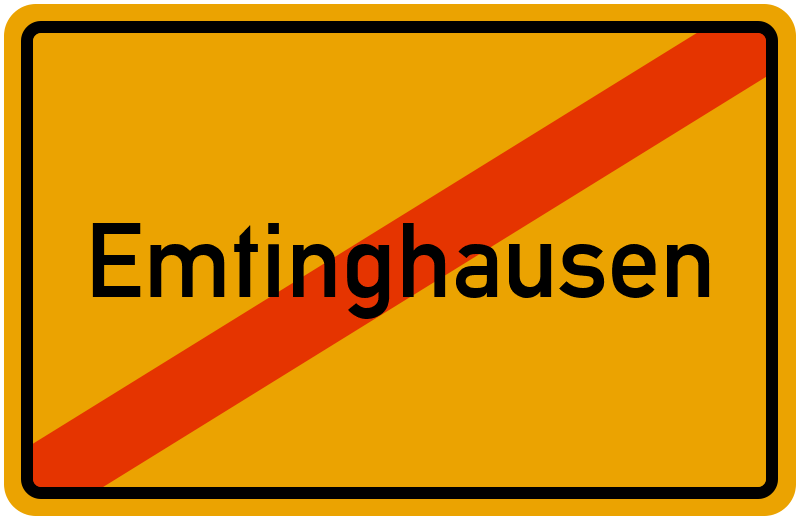 Ortsschild Emtinghausen