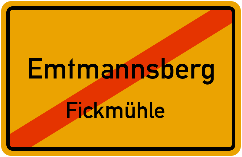 Ortsschild Emtmannsberg