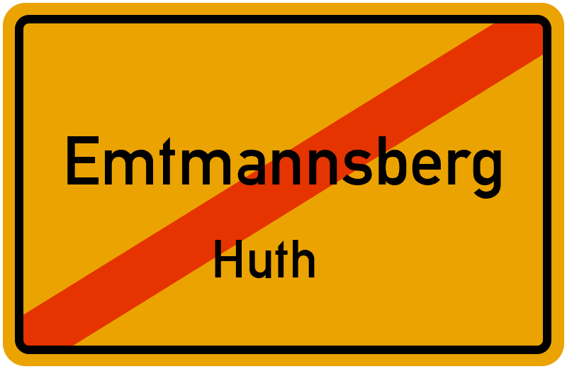 Ortsschild Emtmannsberg