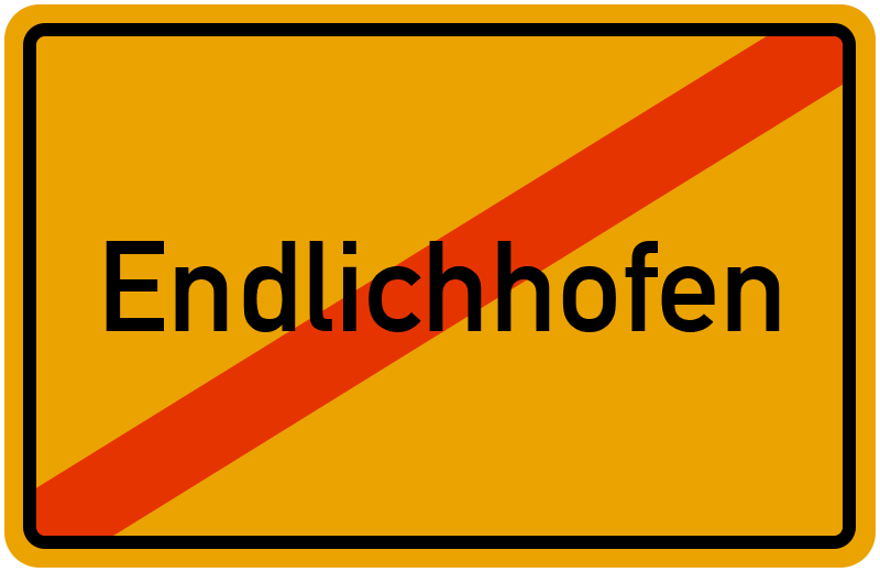 Ortsschild Endlichhofen