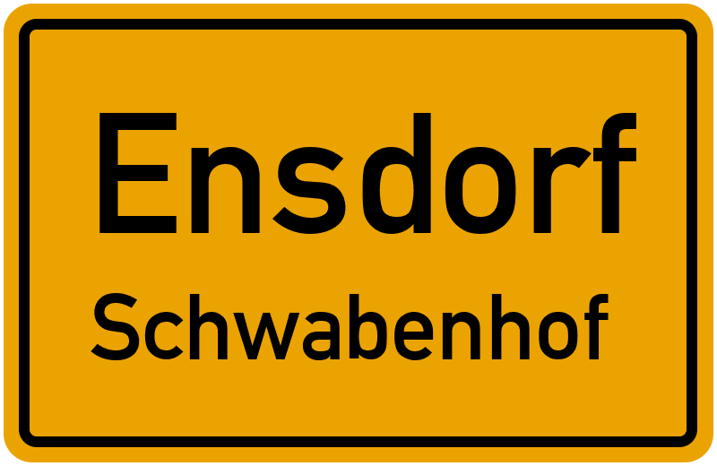Ortsschild Ensdorf