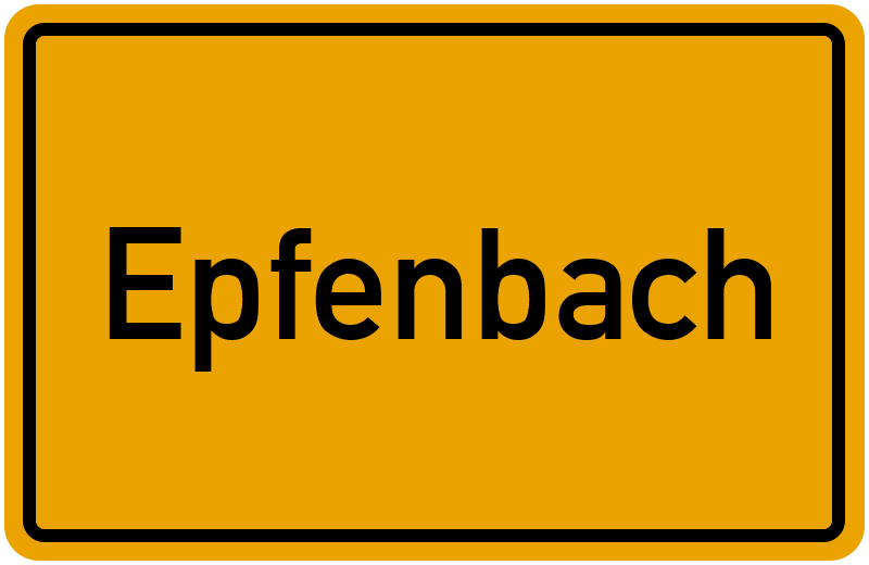 Ortsschild Epfenbach