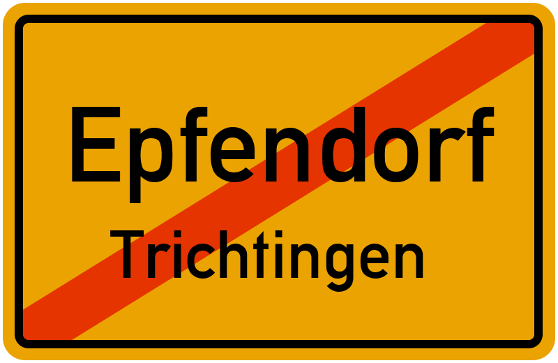 Ortsschild Epfendorf