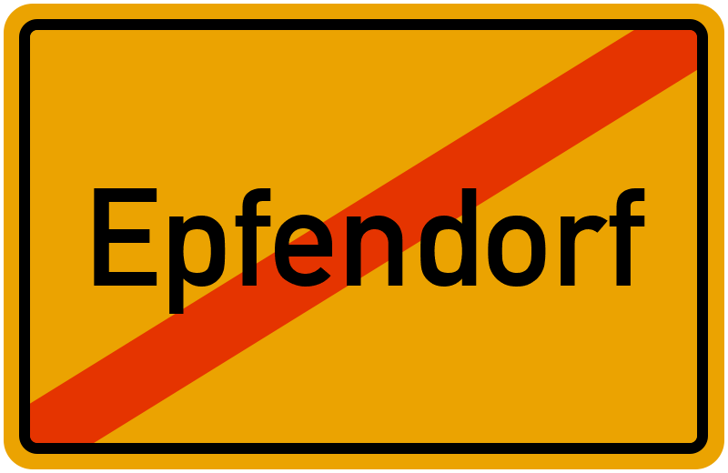 Ortsschild Epfendorf