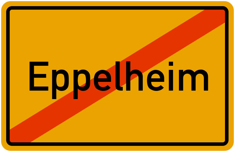 Ortsschild Eppelheim