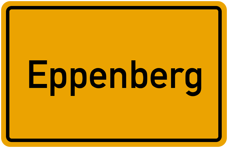 Ortsschild Eppenberg