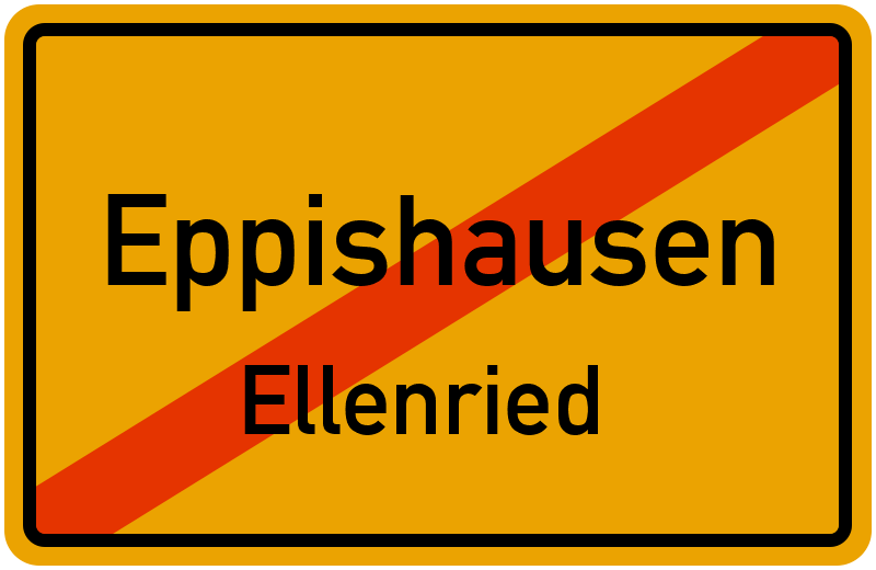 Ortsschild Eppishausen
