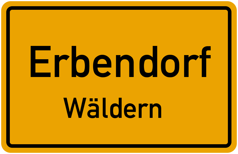 Ortsschild Erbendorf