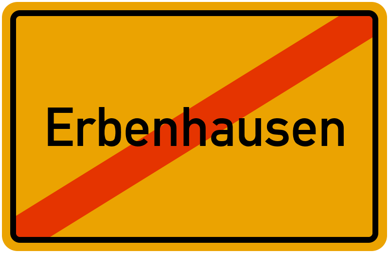Ortsschild Erbenhausen