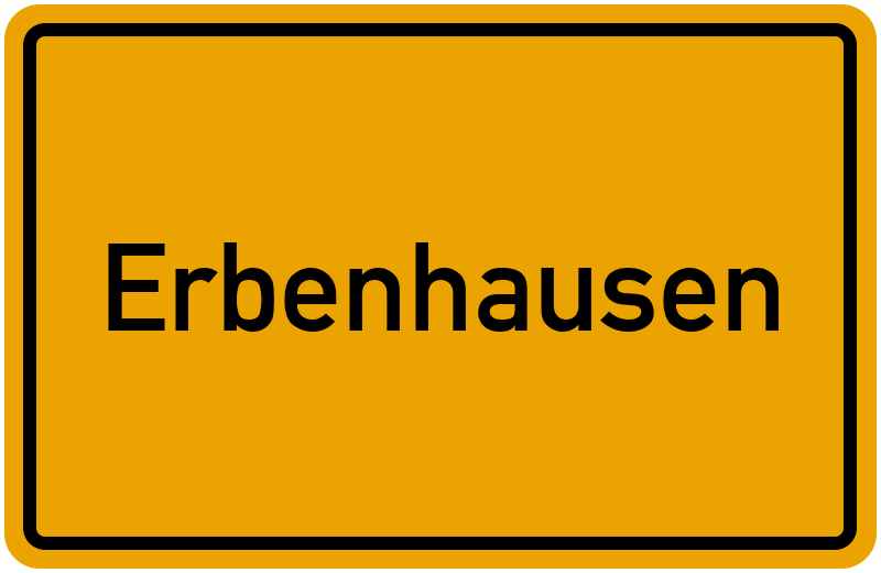 Ortsschild Erbenhausen