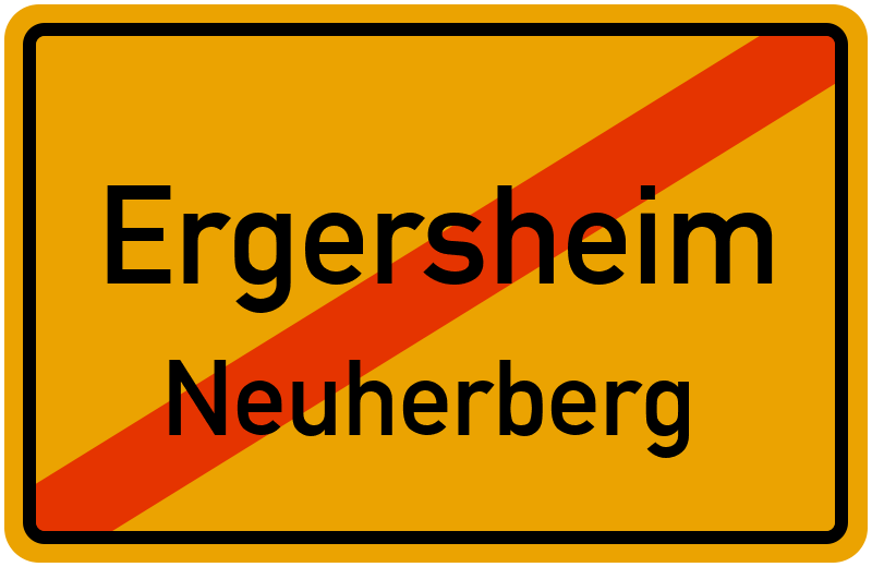 Ortsschild Ergersheim