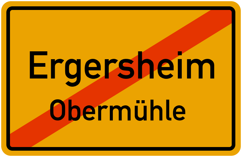 Ortsschild Ergersheim