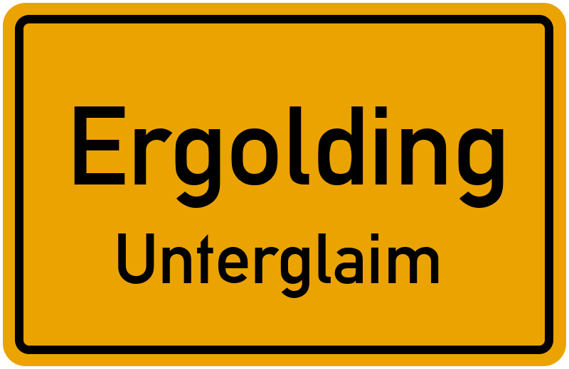 Ortsschild Ergolding