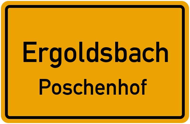 Ortsschild Ergoldsbach