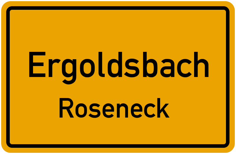 Ortsschild Ergoldsbach