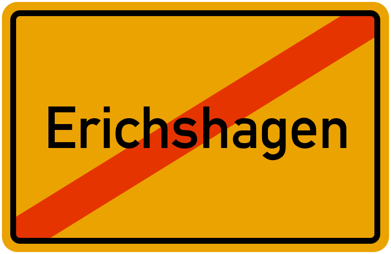 Ortsschild Erichshagen