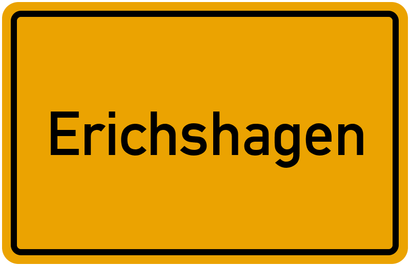 Ortsschild Erichshagen
