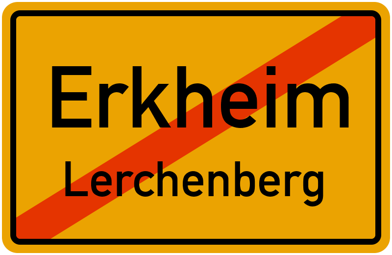 Ortsschild Erkheim