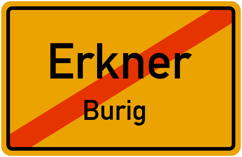 Ortsschild Erkner