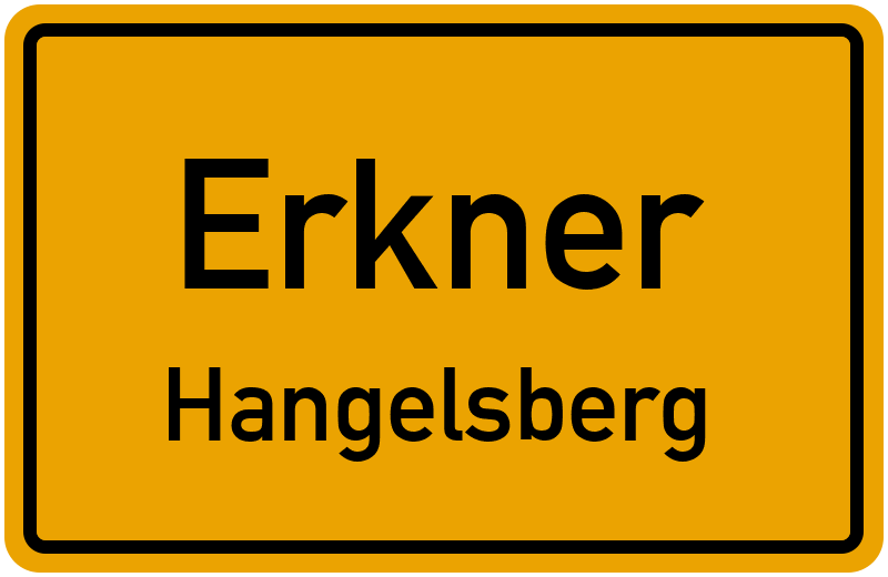 Ortsschild Erkner