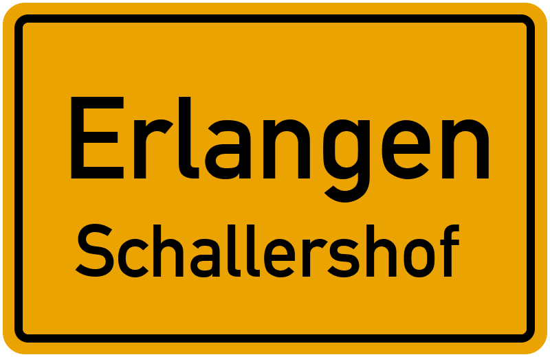 Ortsschild Erlangen