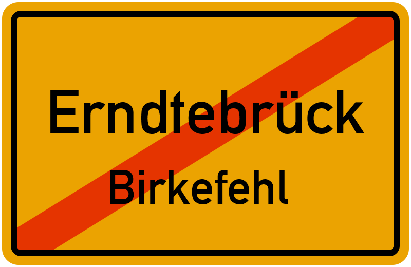 Ortsschild Erndtebrück