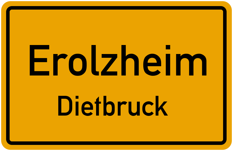 Ortsschild Erolzheim