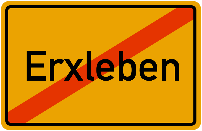 Ortsschild Erxleben