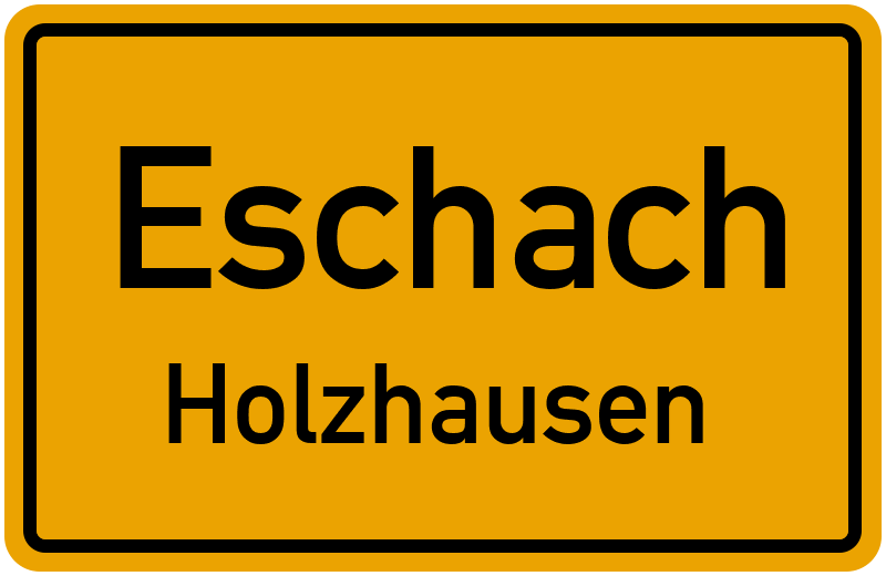 Ortsschild Eschach