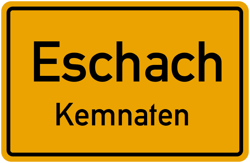 Ortsschild Eschach