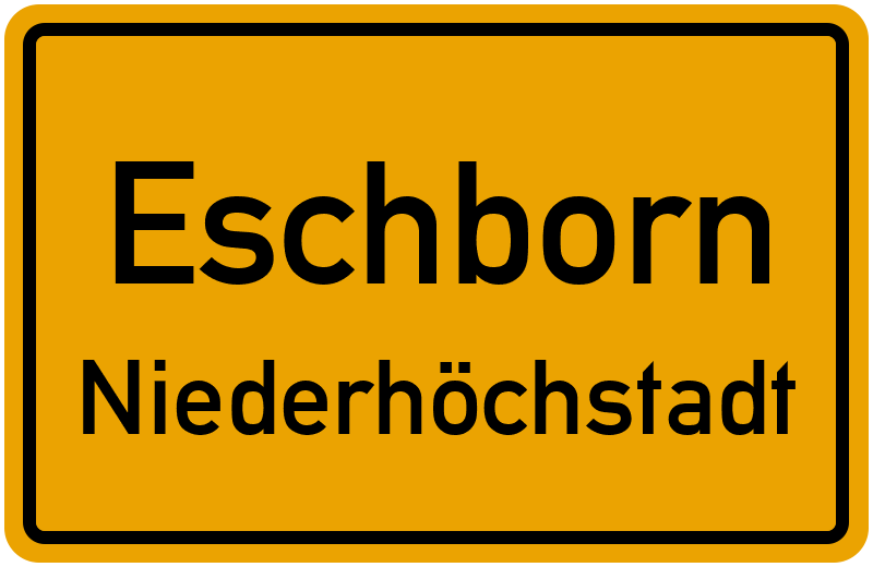 Ortsschild Eschborn