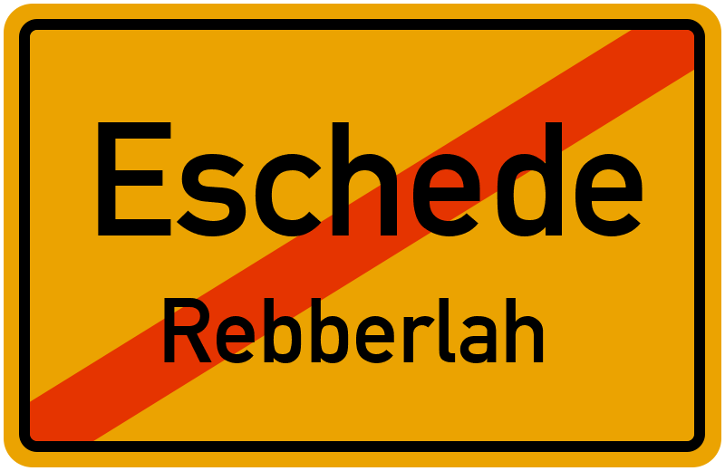 Ortsschild Eschede