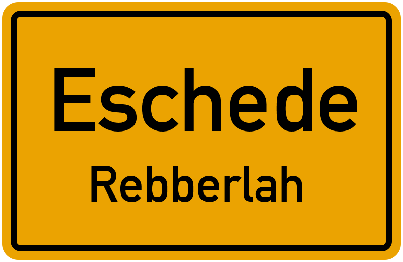 Ortsschild Eschede