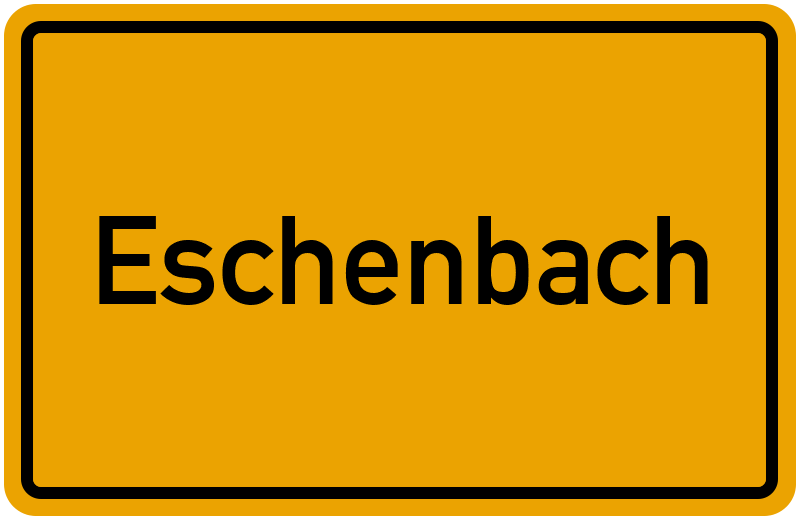 Ortsschild Eschenbach