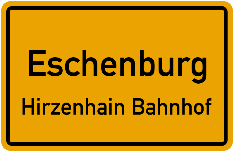 Ortsschild Eschenburg
