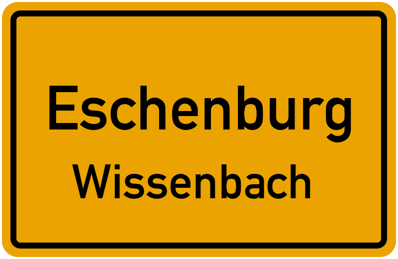 Ortsschild Eschenburg